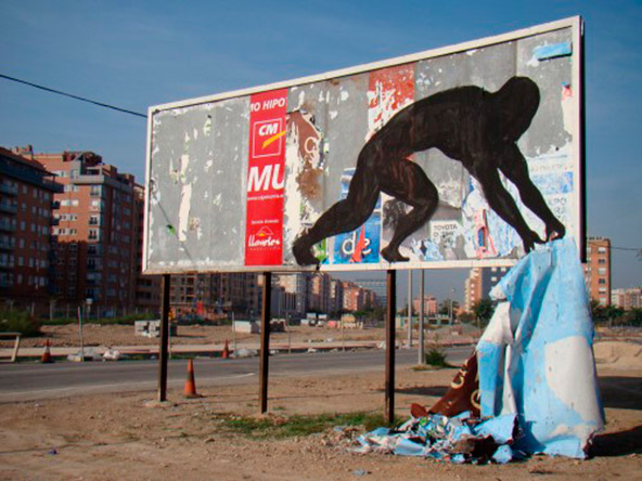 5/5 - Urban guerrila artists use billboards as their canvas